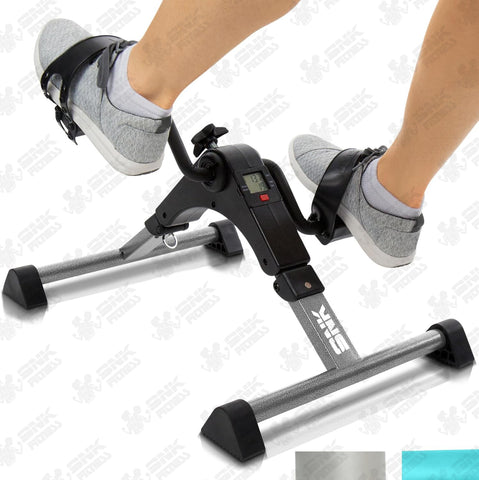 Portable Mini Cycle Pedal Exerciser with Adjustable Resistance and Digital Display