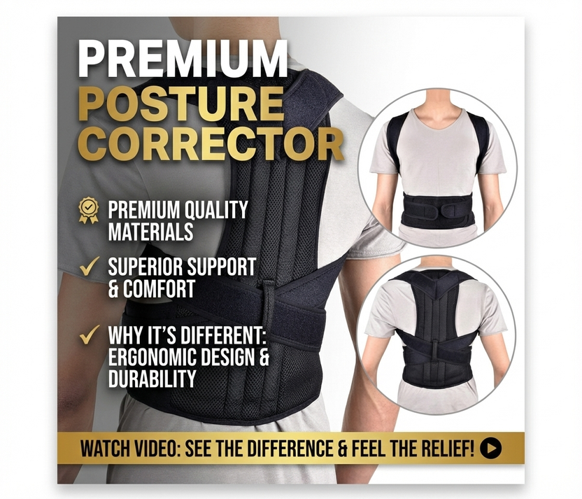 Premium Back Pain Relief & Posture Corrector Belt Get with 30% Off