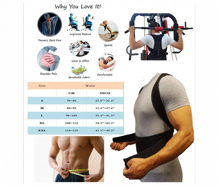Premium Back Pain Relief & Posture Corrector Belt Get with 30% Off