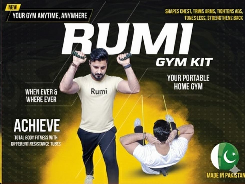 Rumi Home Gym kit with one year warranty-Daily Body Strength Training At Home