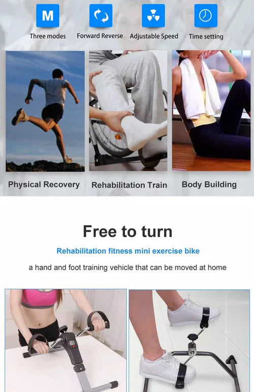 Mini Pedal Exerciser Cycle - White