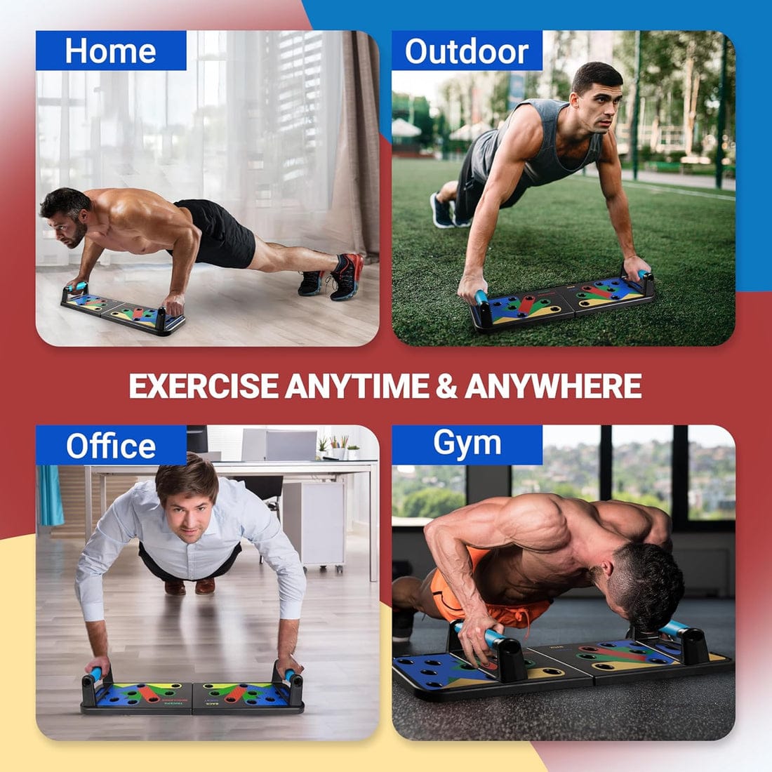 Solid Push Up Board 15 in 1 Home Workout Equipment