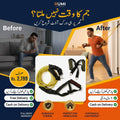 11 Pcs Resistance Bands Set for Home Workout by Rumi Fitness (1 year warranty)