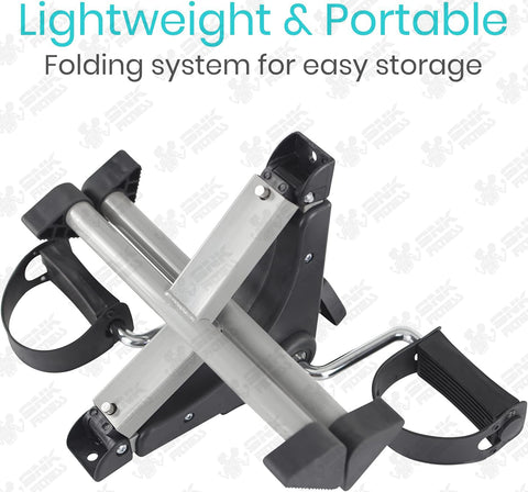 Portable Mini Cycle Pedal Exerciser with Adjustable Resistance and Digital Display