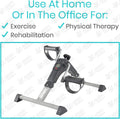 Portable Mini Cycle Pedal Exerciser with Adjustable Resistance and Digital Display